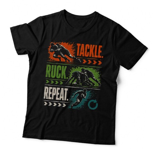 Rugby shirt tackle - tackle, ruck