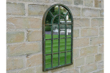 Rustic Arch Window Mirror with