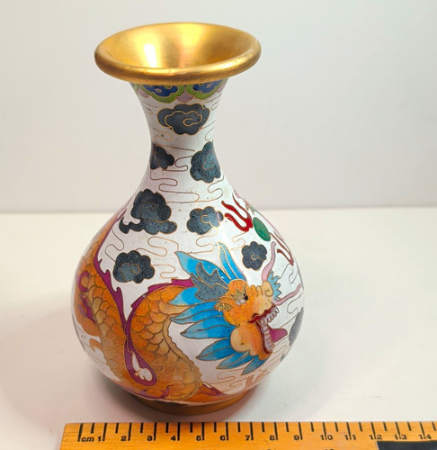 Chinese cloisonne enamel - cloisonne, vase