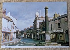 Garstang Street Scene Shops & Stores, Lancashire, W.I Cont. Size Postcard