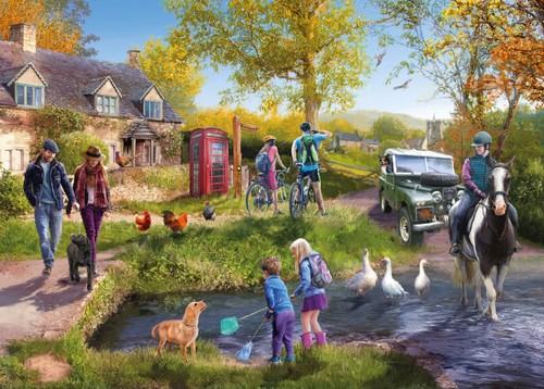 Country afternoon 1000 piece - country,