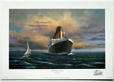 "Stretching Her Legs" Titanic reproduction Print by Artist Adrian Rigby