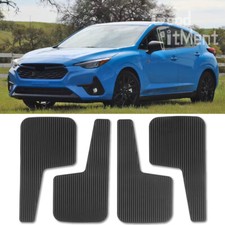 Car Rubber Black Set of 4 Mud Flaps Splash Guards For Subaru Impreza WRX STI