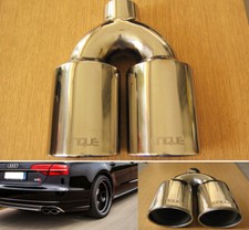 Chrome steel twin exhaust - steel,