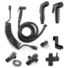 Bathroom Toilet Bidet Gun Faucet Spray Shower Head Water Tap Valve Hose Holder