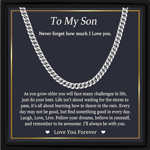 Gift for man son necklace - for,