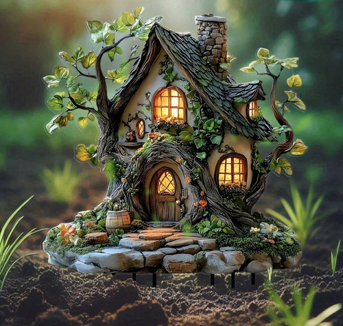 Fairy garden house - 2d,