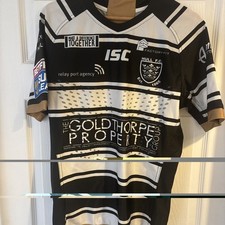 Signed Hull FC 2018 Match Worn home Shirt Dean Hadley. Rugby Christmas gift. 