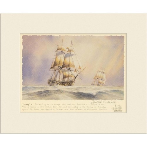 Signed mounted print david - print,