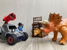 Playmobil Dinosaurs with Ranger vehicle and ranger. Some small pieces missing