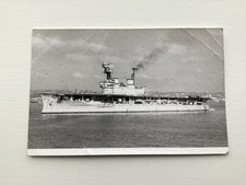 A postcard sized photograph of the aircraft carrier HMS Eagle - c1930s.