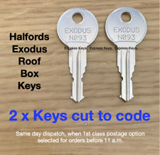 2 x Halfords Exodus Roof Box