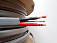 6.0mm Twin & Earth Cable Old Wiring Colours Red & Black 6242Y Grey T&E / 1 Metre