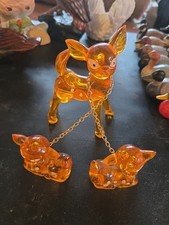 lucite Orange bambi Family