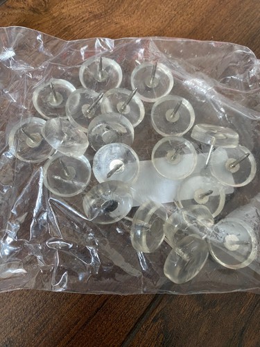 20pcs push pins clear - 20pcs,