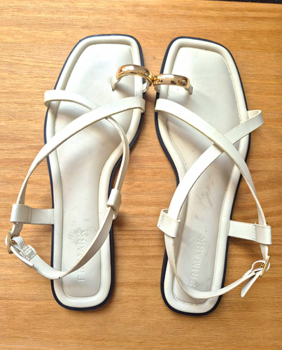Primark cream strappy - cream, flat