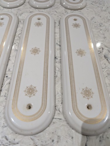 Pair white pottery finger - pair,