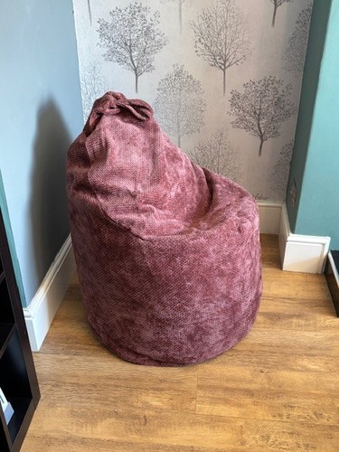 Soft woven beanbag chair - woven,