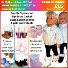 BUNDLE 18" doll clothes Snow