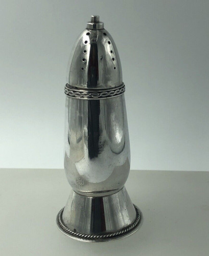 Art deco silver pepper - art,
