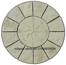 1.2m New Design Compass Rotunda paving circle patio slab stones [Del except]
