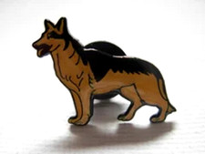 Alsatian pin badge. German