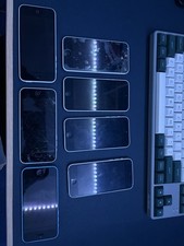 7x iPhone 5c Joblot | Untested | 6 White, 1 Blue | 2 Cracked Screens