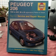Haynes 3757 Manual - Peugeot 206, 1998 to 2001, S to  X Reg.petrol & diesel
