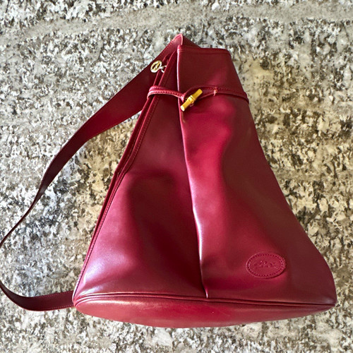 Longchamp crimson shoulder bag - shoulder,