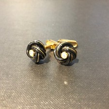 Onyx and Diamond 18ct Yellow