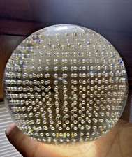 Vtg CRYSTAL BALL Blown Glass