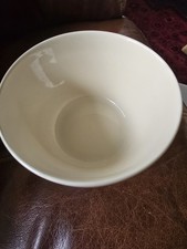 Christmas Pudding Bowl Diameter 8 Ins. Height 4ins. Cream Ceramic. New