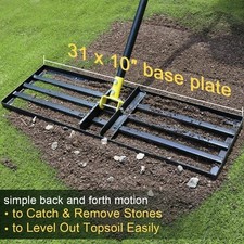 Lawn Leveling Rake 80cm, FOR AUCTION Hefty Lawn Leveler Rake