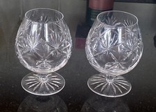 2 Vintage Crystal Cut Glass