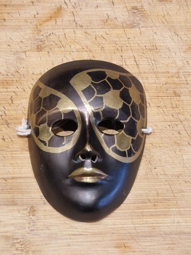 Vintage brass venetion - brass, mask