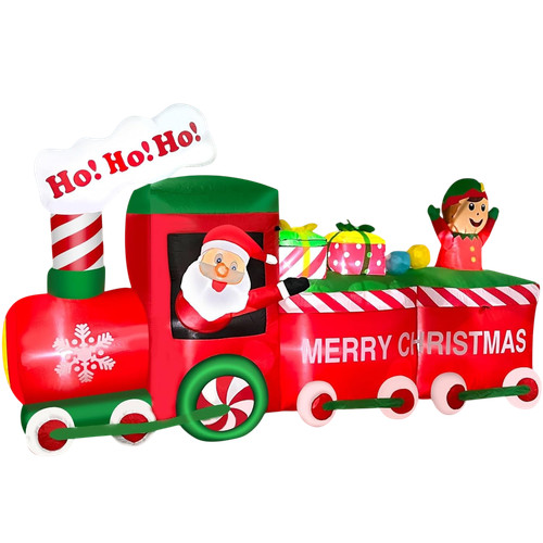 Christmas inflatables train - christmas,