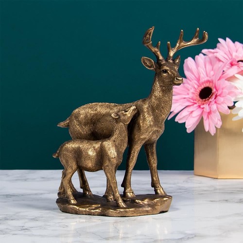 Bronzed deer and fawn - and, ornamemt