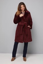 Wallis Burgundy Coat Womens