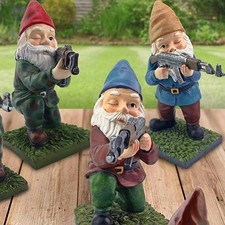 1/3Pcs Garden Gnomes Military