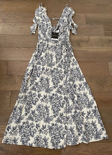 Cream and navy blue - cream,
