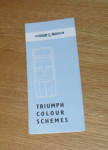 Triumph colour trim guide - &,