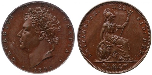 George 1826 proof bronzed - george,