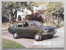 Datsun 120Y Sunny Range Brochure c.1976 - Saloon Coupe Estate Nissan
