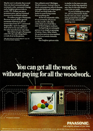 1970 panasonic color - 1970, tv