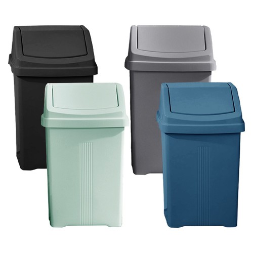 Plastic swing top bin waste - bin, 8l