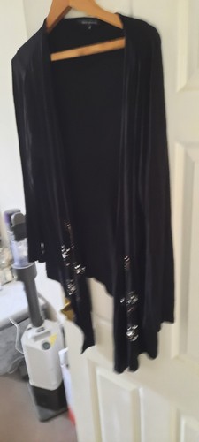 Ladies long black waterfall - ladies,