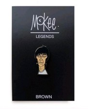 BNWT Pete McKee Ian Brown The Stone Roses Pin Badge Indie Manchester Fac51 Oasis