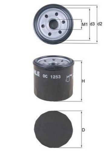 Mahle oil filter for chevrolet - filter,