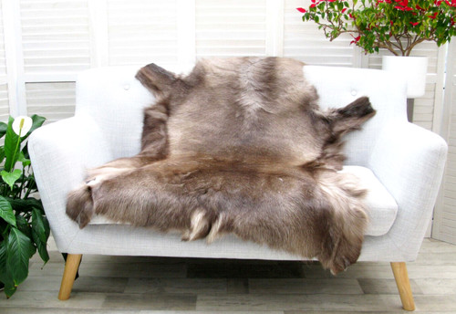 Genuine reindeer hide rug - genuine,