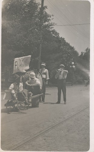 Unusual rppc 1908 men - ca.,